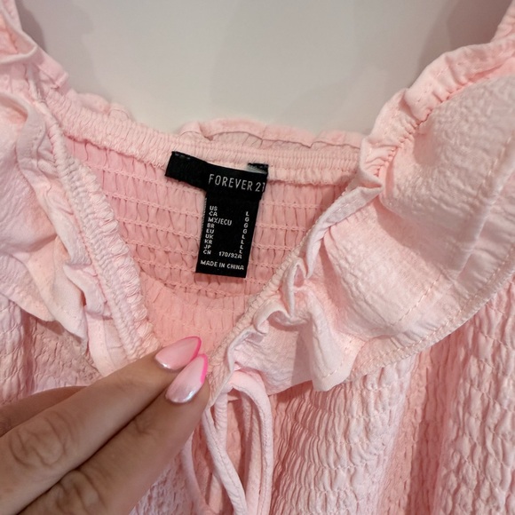 Pink Ruffle Tiered Dress - Picture 2 of 3